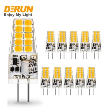 Factory Price G4 LED Bulb Light - AC/DC 12V 1.2W 1.5W COB SMD2835 Silicon Body