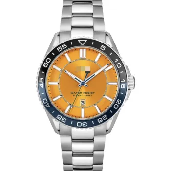 HB1514206 German Minimalist Grey Sunray Dial Quartz Watch Two-Tone Stainless Steel Metal Band Men Business Wristwatch OEM Wholes