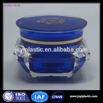 Diamond shape cosmetic cream jar