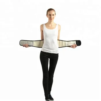 Black Double Steel Plate Waist Support Belt