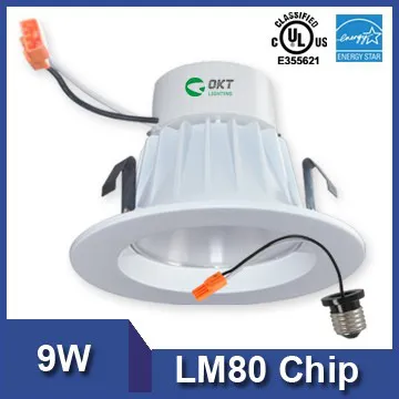 cULus Energy Star Listed 4inch 9W Dimmable ul led recessed downlight