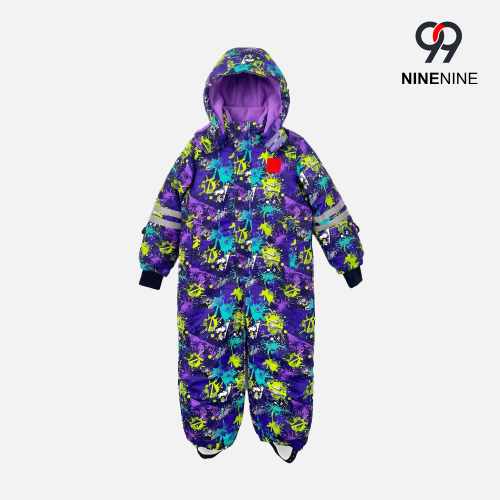 العصرية الاطفال النيون الكتابة على الجدران Snowsuit