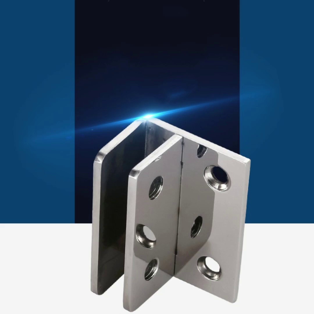 304 Stainless Steel Bathroom Clip Glass Hinge