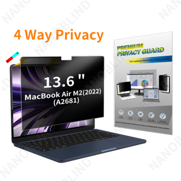 MacBook Air 13.6inch M2用のNanoblind Removable Magnetic Privacy Filter