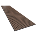 Dark oak acoustic slat wall panel