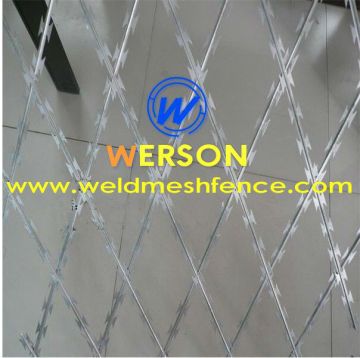 werson hot dipped galvanized welding concertina razor wire