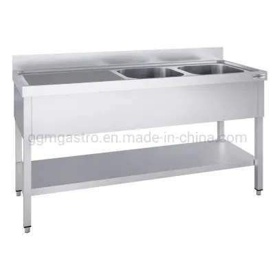 Commercial Stainless Steel Sink Work Table Dishwasher Sink