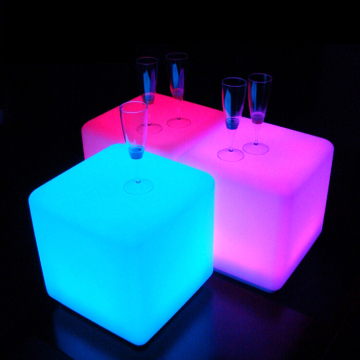 Competitive Price LED Stool - PE Plastic Illuminated Bar Stool