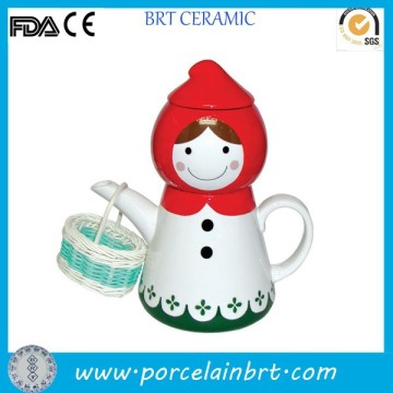 Japan girl design ceramic tea set Teapot with cup                
                                    Quality Assured