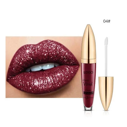 18Colors Glitter Liquid Lipgloss: Waterproof Makeup Cosmetics