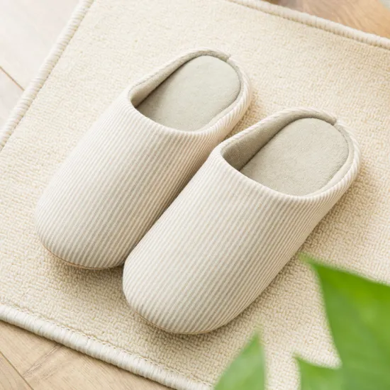 Plush Lining Cotton Slippers with Animal Prints for Women