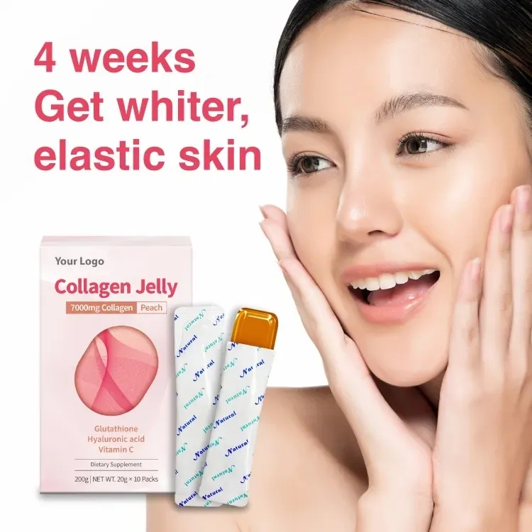 Private Label Collagen Skin Whitening Vegan Antioxidant Supplement Low-Molecular Collagen Beauty Collagen Jelly Fruit Stick