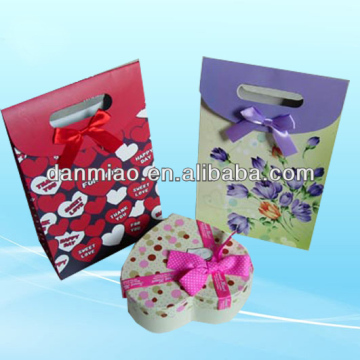 loving printed flip gift paper bags