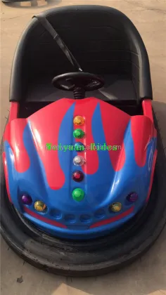 Battery-Powered 24V Fiberglass Bumper Cars for Amusement Parks and Playgrounds