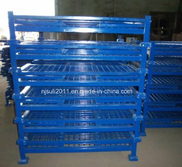 Foldable Steel Heavy Loading Plate Collapsible Stacking Rack