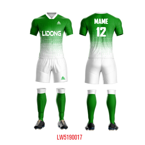 Soccer Uniform Soccer Uniforms for Men Sports Jersey and Shorts Set Short Sleeve Shirts Factory