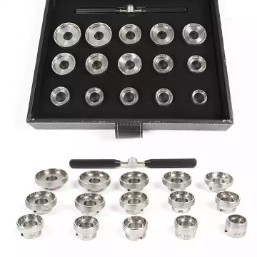 15-Piece Watch Back Opener and Dies Kit: Wrench-Type Tools for Opening and Closing Rlx Watch Cases