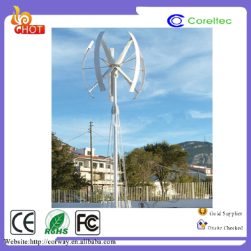 Kit de turbina eólica de eje vertical de 3000W y precio para uso doméstico