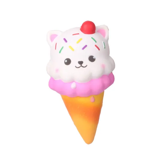 Hot Sale Jumbo Animal Ice Cream Scented Stress Balls Toy Set for Kids