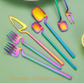 Cup Edge Bowl Edge Hanging Type Dessert Knife Fork Spoon Coffee Set Teaspoon Cutlery Set