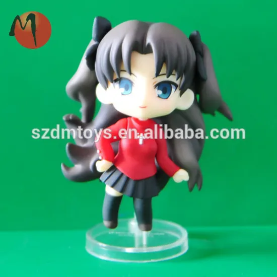 cartoon big head plastic miniature human toy figure/figurines