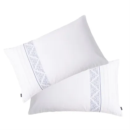 White 100% Cotton Embroidered Sleeping Pillowcase