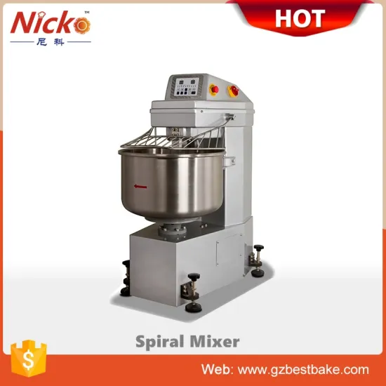 100kg 120kg 200kg Kneader Pizza Dough Bakery Flour Mixer Machine Spiral Mixer Bread Dough Mixer