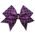 Multikolored glitter cheer bows
