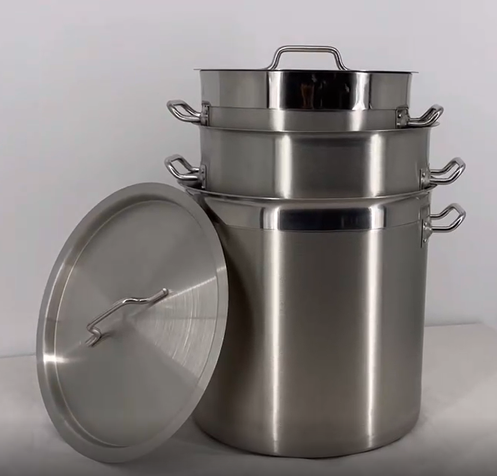 Durable Multi-Gauge Stainless Steel Stock Pot