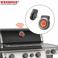 Termometro per carne a doppia sonda senza fili Bluetooth per coperchio barbecue