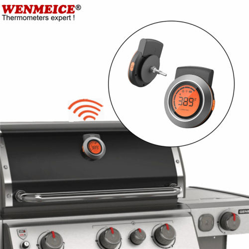 Bluetooth Wireless Dual Probe Fleischthermometer für Grillgrilldeckel