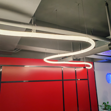 360 Degree Flex Neon LED Linear Light Chandelier Pendant Lamp - 18mm to 25mm Sizes