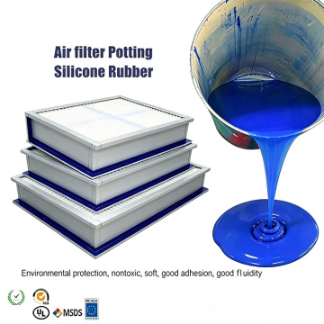Blue Automotive ECU Soft Gel Encapsulation High Tack Self-Healing Grade Two Component Tank Sealant Jelly Gel
