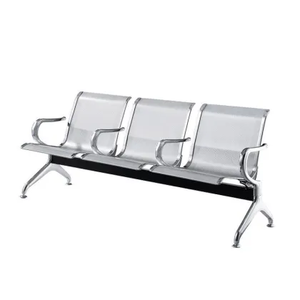 Durable Stainless Steel Seating Bench for Public Spaces: Airport and Hospital Waiting Chairs
