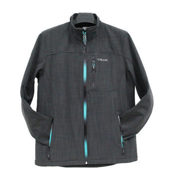 Softshell jackets w/ 75D yarn 114T x 76T + TPU white membrane + 100D fleece fabric, S to XXXL sizes