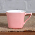 3 OZ rosa taza y platillo