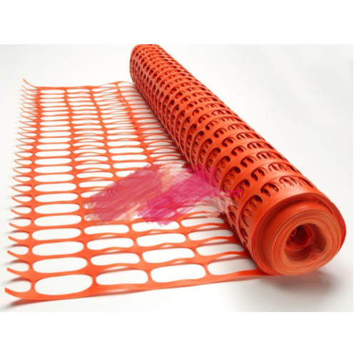 Rede de aviso de segurança de plástico laranja rede