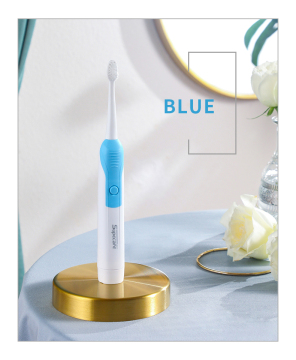 IPX7 Electric Toothbrush Waterproof Adult Sonic Travel Battery operated Toothbrush