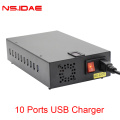 NS-IDAE 120W 10 portos de carregador de parede USB