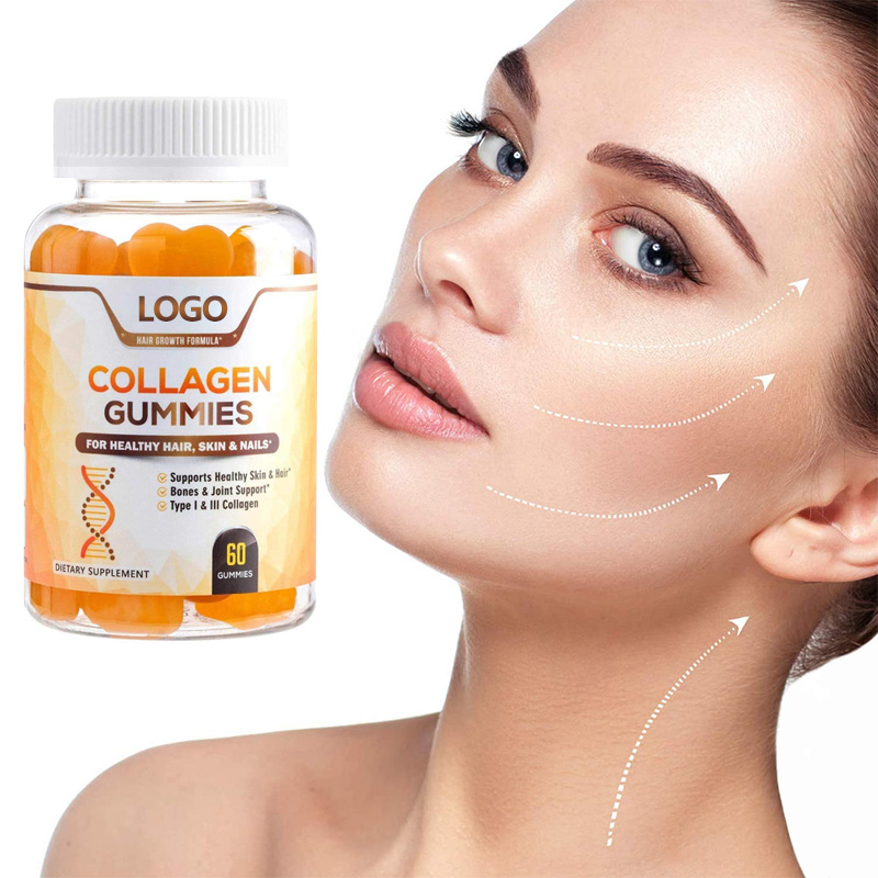 Private Label Daily Supplement For Woman Protein Vitamin C Collagen whitening collagen gummies from korea