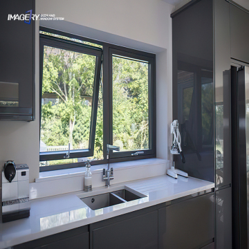 High Quality Small Double Glazed Glass Soundproof Aluminum Awning Burglar Proof Windows for Sale
