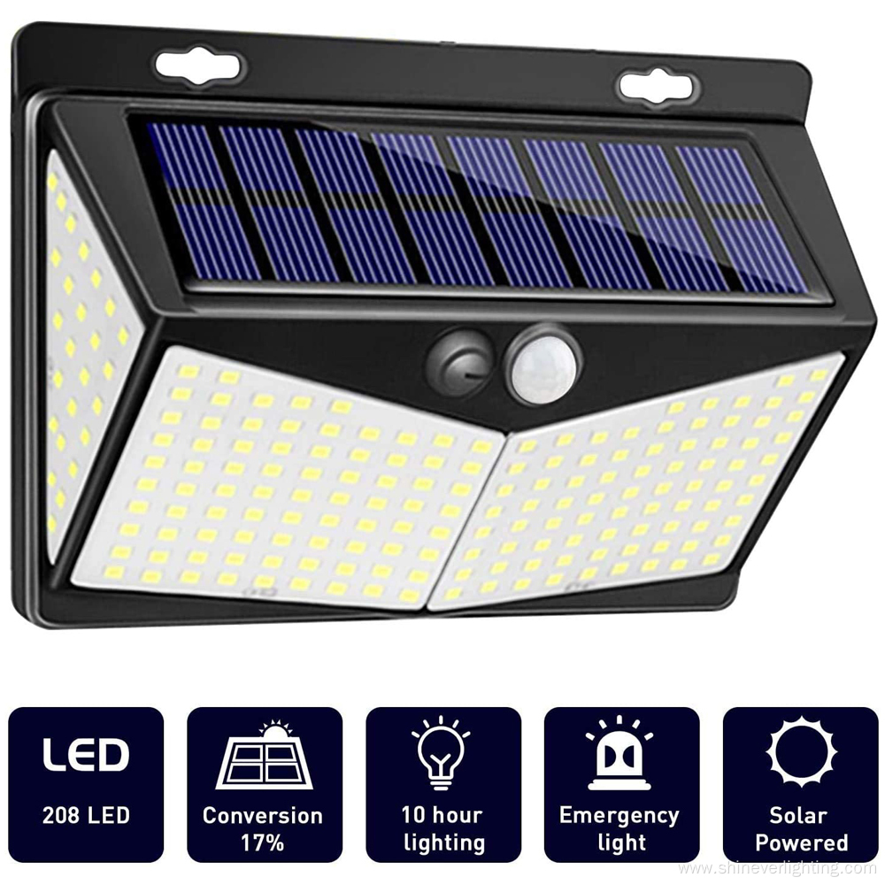 208 LED Solar Garden Led Wall Light