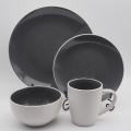 Элегантная керамическая посуда для кератории набор посуда набор двойной цветной глазурс