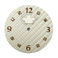 Dial de reloj de textura de tejido de Guilloche personalizado