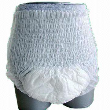 Adult Pants Diapers, Soft Texture and Nonwoven Cotton Top Sheet