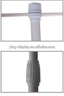 2016 new shape aluminium pole and cloth graphic beach flag