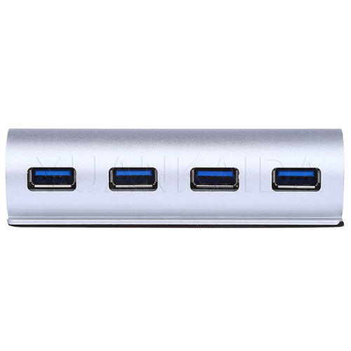 Cylindrical aluminum usb 3.0 hub 4 port