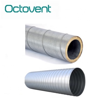 HVAC Galvanized Steel Pre-Insulated Spiral Ducts for Ventilation and Air Circulation Systems