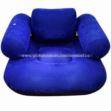Inflatable/Flocked Sofa, Available in Various Colors