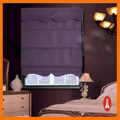 Curtain times motorized blackout fabric blinds with valance